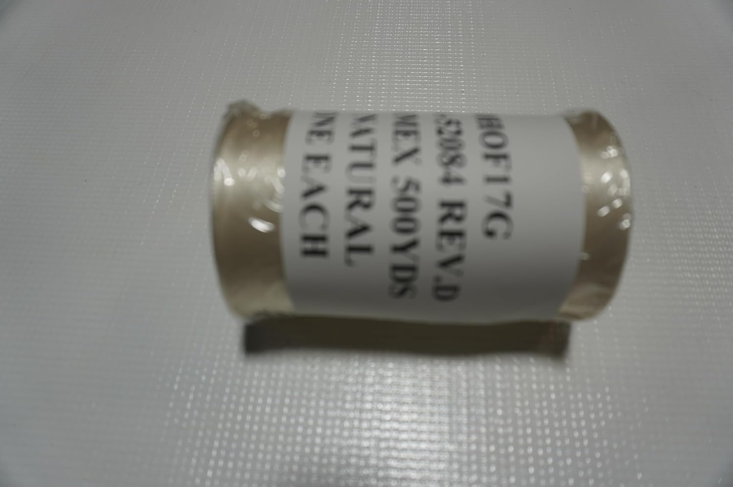 Lacing Tape 40HOF17G Finish C, Tie Cord with Synthetic Elastomer, Natural 500 yds Spool. One Each