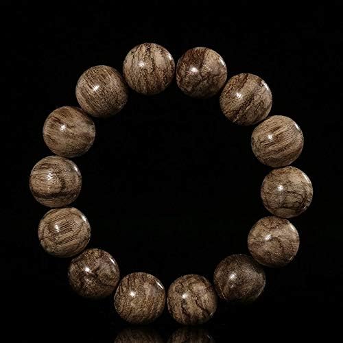 GLW Genuine Tarakan Agarwood Aloewood 15.7mm Japa MALA Meditation Prayer Beads #3989
