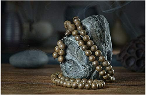Hoi an Genuine Wild Agarwood Aloewood Malas Meditation Prayer Beads 7 Mm #4957