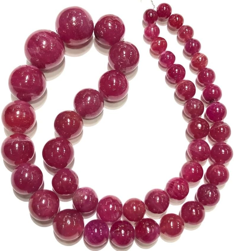 Natural Sapphire roundelle Smooth Beads 9-14 lMM 18 inch Long String Jewelry Making Gemstone Beads for Necklace Bracelet