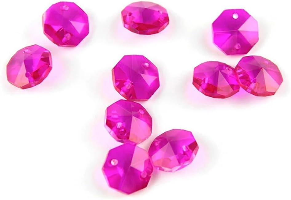 Hanging Crystals Prisms K9 Crystal Chandelier 14mm Beads in 2 Holes Garland Curtain Beads Hangings Crystals for Decoration(2000pcs)