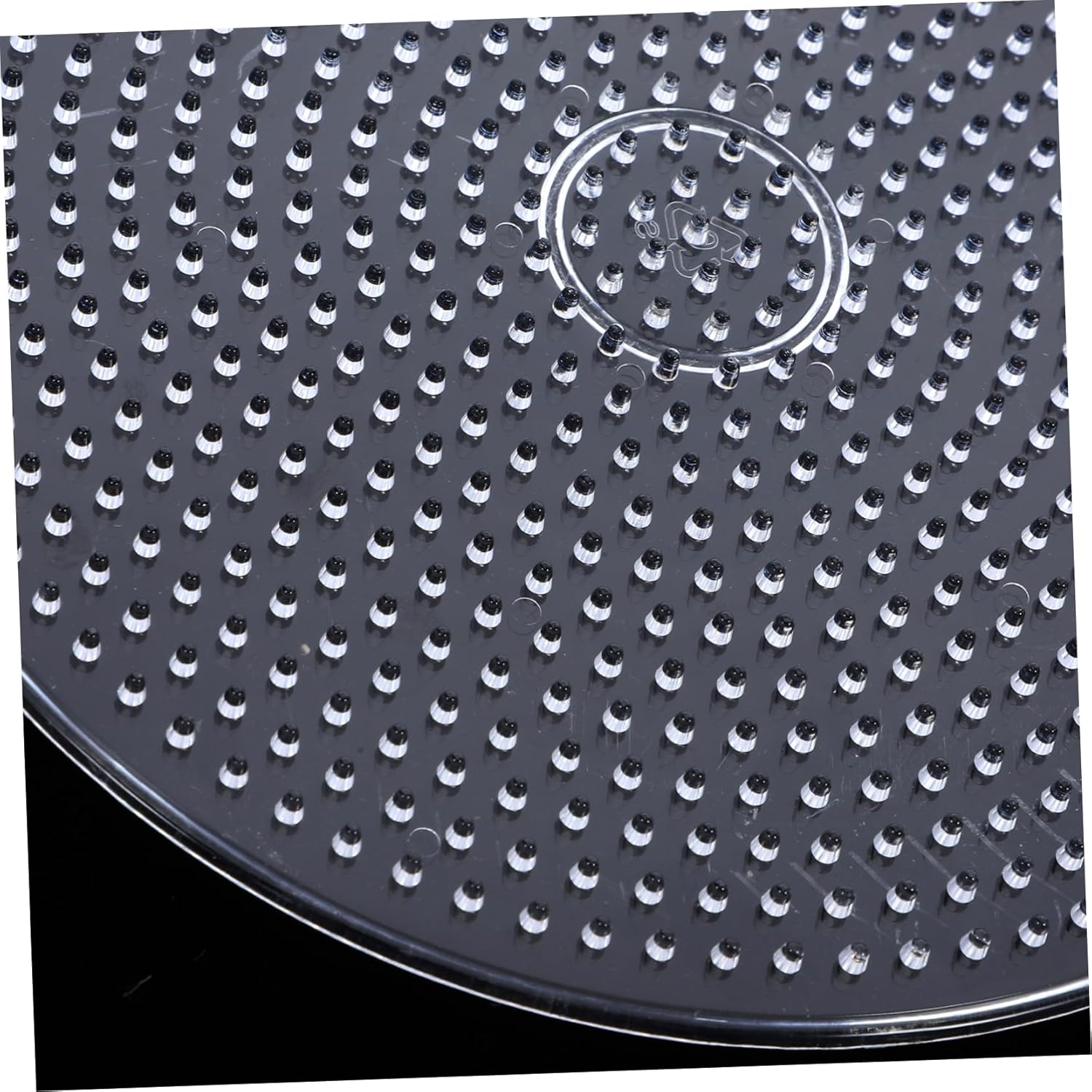 Lurrose 4sets Plastic Bead Pegboard Large Craft Beads Board Interlocking Shape Boards for Boys and Girls DIY Play and Decorations