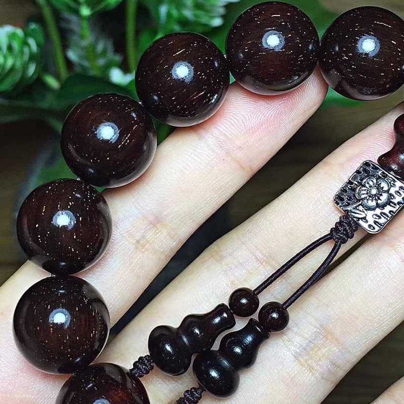 小叶紫檀老料高油密1.5X15粒 多星局部满星佛珠手串手链(小叶紫檀老料高油密)