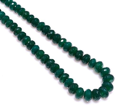 Green Onyx Faceted Beads,Onyx Faceted Roundelle Beads,Green Onyx Beads,Onyx Beads,Green Onyx, Black Onyx, Micro Faceted Beads,Machine Cut Beads