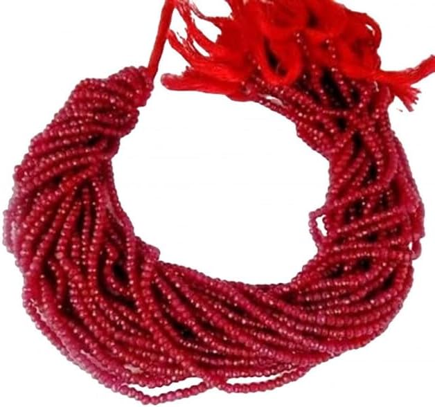 Aventurine Ruby Gemstone Faceted Rondelle Beads Bead 3.5-4mm 13.5 inch lot of 5 Strands Chik-STRD- 92442