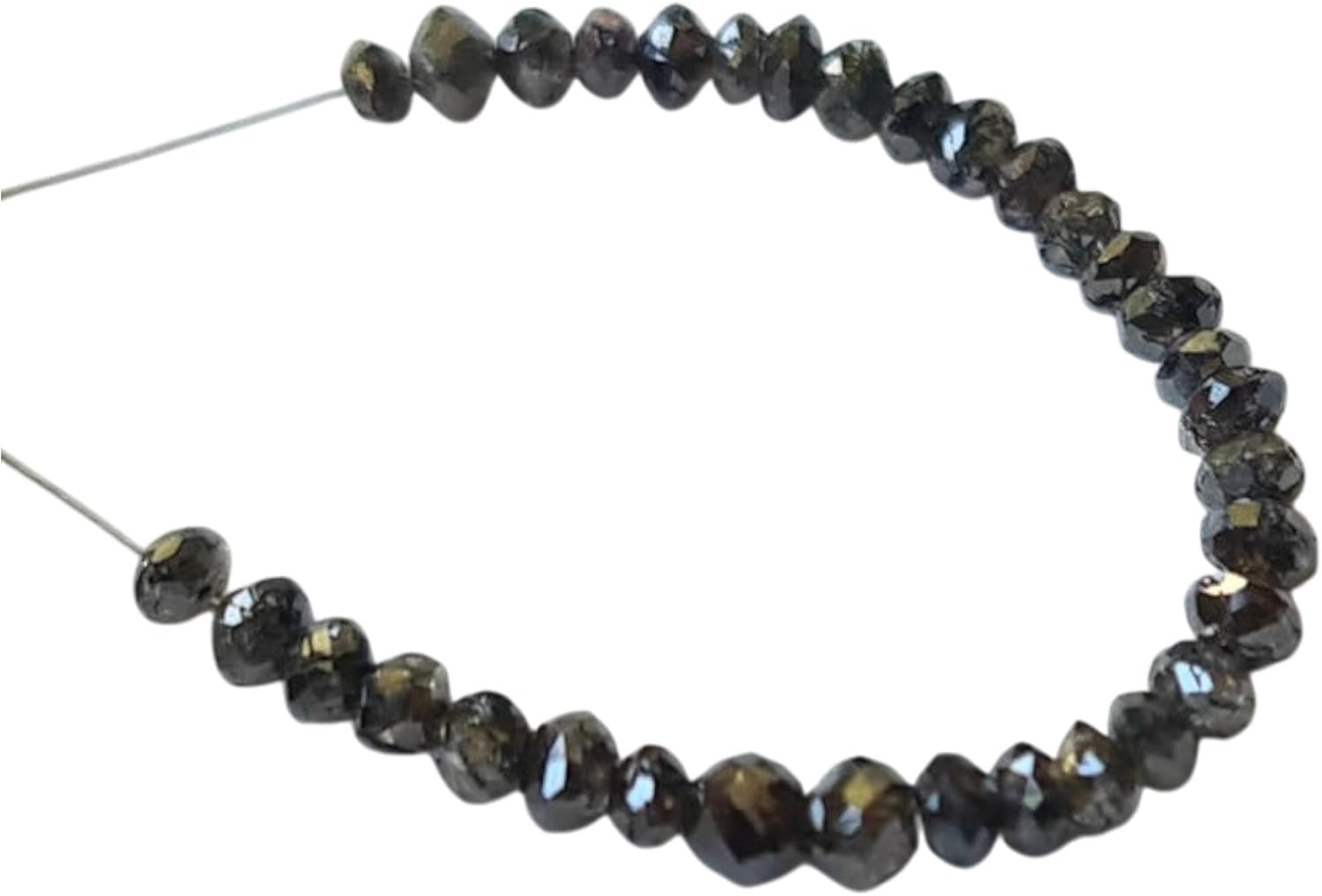 2.5-3mm Cognac Brown Sparkling Faceted Diamond Rondelle Beads, Diamond Beads Rondelles For Jewelry (2Pcs To 10Pcs) - PDD889