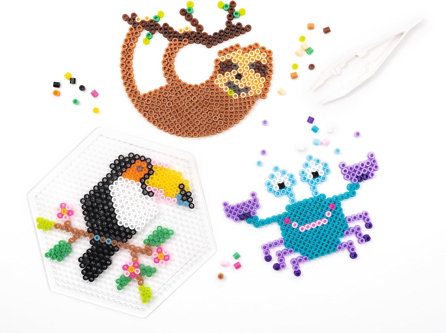 folia 73219 Ironing Beads in Bucket, 30,000 Pieces Assorted in 22 Different Colours, Diameter Approx. 5 mm, Great Addition to The Pin Plates