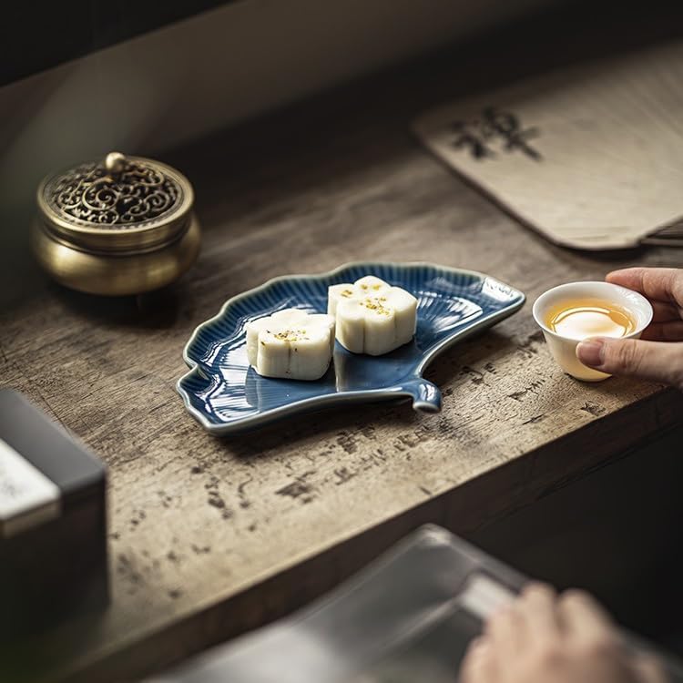 Foodtray Chinese Wedding Cake Table Ancient Style Exquisite Tea Shop Tray Snack Plate Dessert Decoration Ornaments Dining Serving(A,Small)