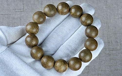GLW Brunei Genuine Natural Wild Agarwood Aloewood 15mm Malas Prayer Beads #4917
