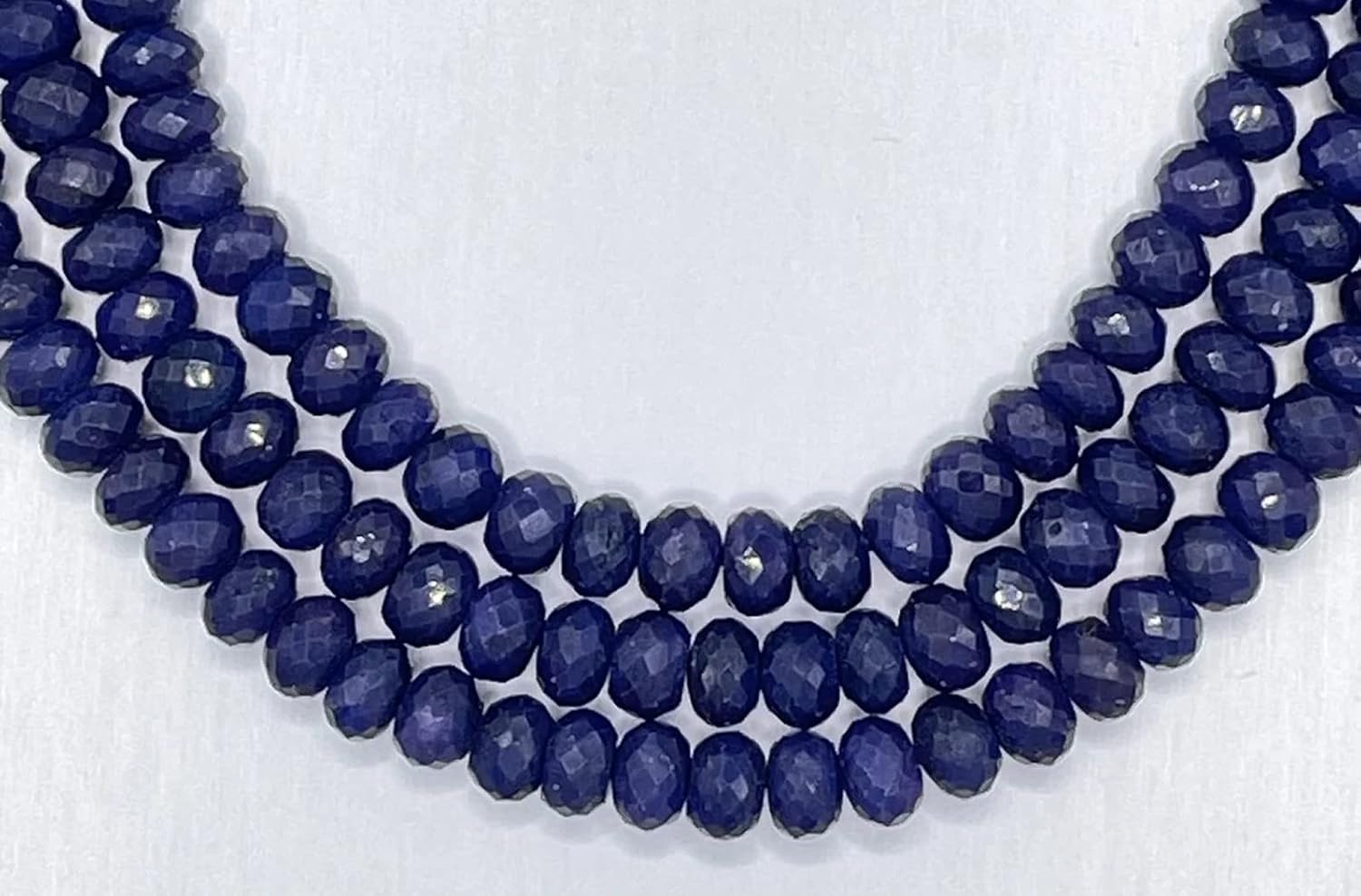 1 Strand Blue Sapphire Faceted Roundel 6mm Loose Beads Strand Exclusive by Beads_World CHIK-STNRDD-60
