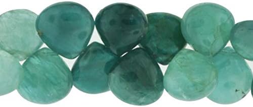 Ombre Blue Grandiderite 12mm Smooth Heart Shaped Briolettes 8