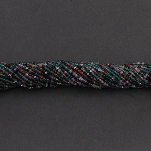 13 inch Natural Beads Strand of 2-3mm Faceted rondelle Multi Gemstone Gemstone Beads for DIY Jewelry - Necklace, Bracelet, Earring, Ring.