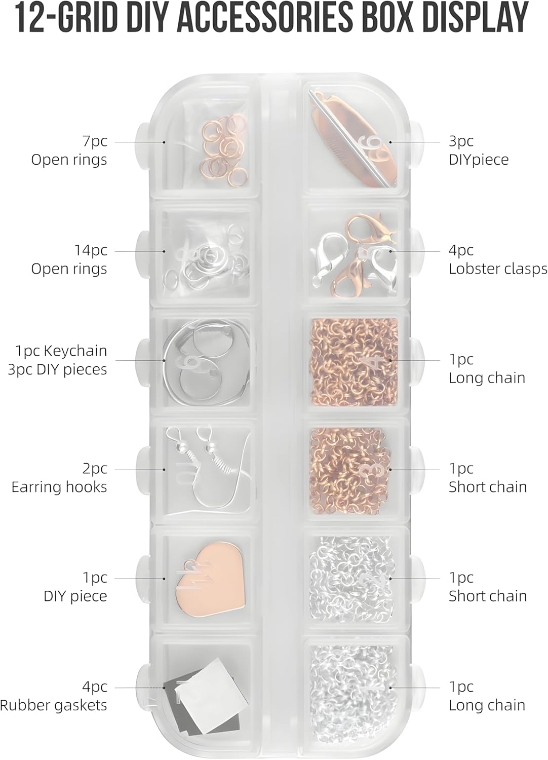 Vital Ease 17-Pc Jewelry Making Kit with Pliers, Nylon Thread & Metal Wire – All-in-One DIY Tools for Necklace, Earrings, Bracelets (ArtisanCraft 38-Piece Jewelry Tool Set)