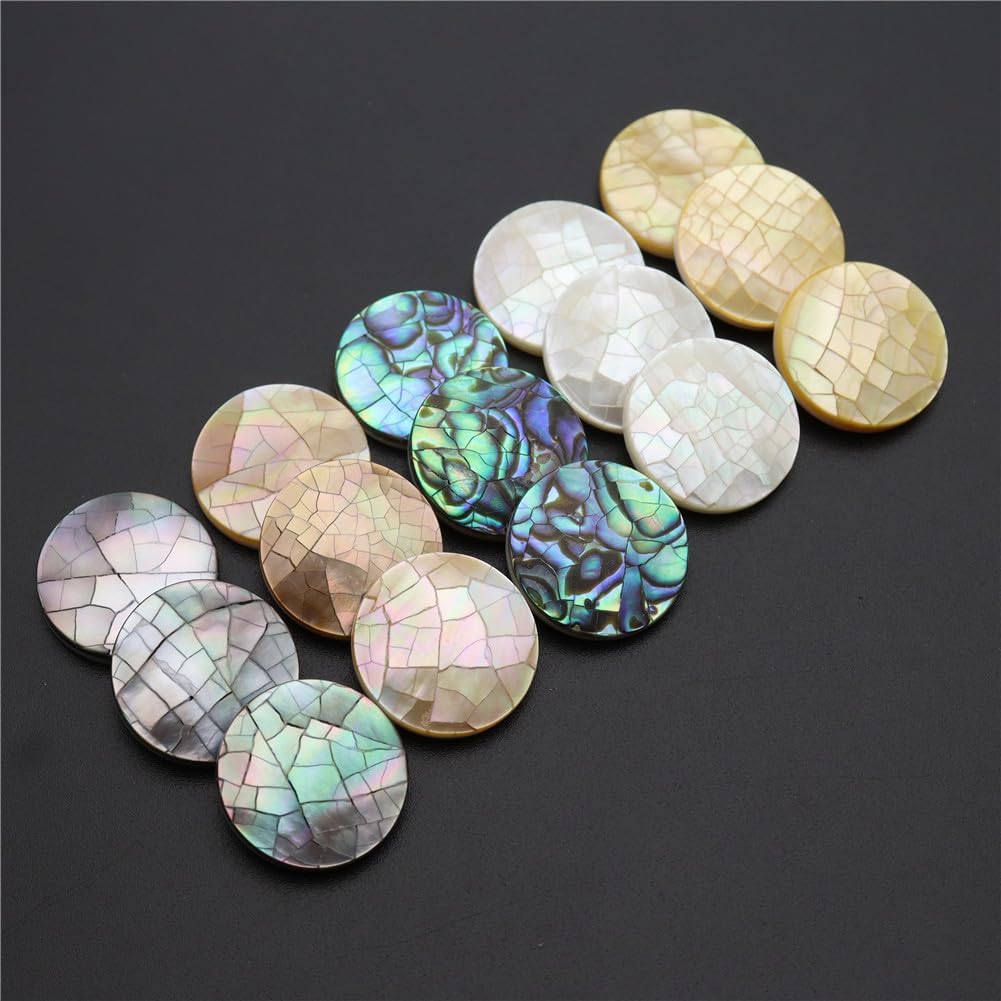 Natural Mop Seawater Shell Beads Disc for Jewelry Making DIY Necklace Earring Bracelet Pendant 16mm style1 100 Pieces
