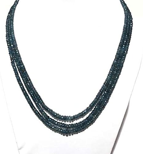 AAA+++ Quality Moss Kyanite Faceted Rondelle Beads 100 Percent Natural Gemstone Rondelle Shape Size 3 to 6 mm - 16