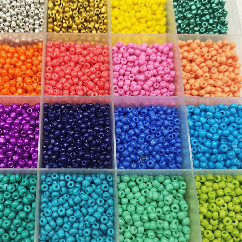 24 Grams of Rice Beads Boxed DIY Handmade Materials Colorful Millets Glass Combination Set Accessories