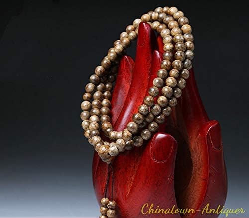 GLW Kalimantan Tarakan 6mm Wild Agarwood Aloewood Mala Meditation Prayer Beads#3033