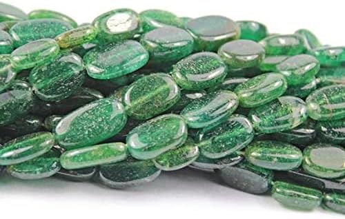 6 Strand Natural Green Jade Smooth Oval Gemstone Loose Beads Strand 14