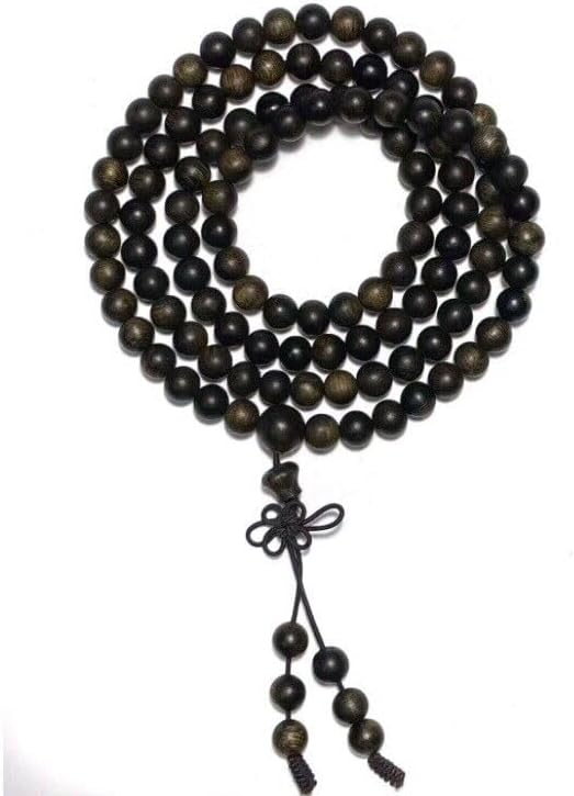 Agarwood 6mm*108pcs Darakan Agarwood old material bracelet submerged grade Buddha beads