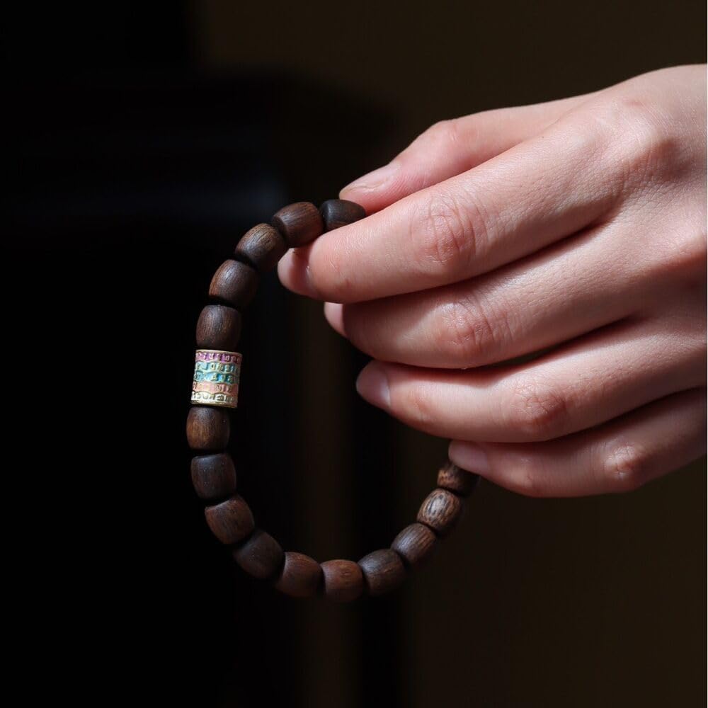 Agarwood 8mm Pursat Qi Nan Agarwood Skewers Submerged Grade Buddha Beads Rosary Beads