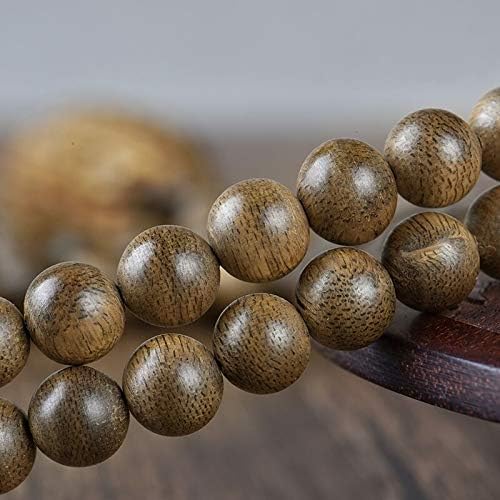 GLW 7mm Kalimantan Agarwood Malas 108 Zazen Prayer Beads Genuine Natural Wild #4370