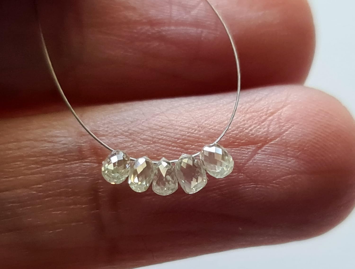 Gray Brown Yellow Multi Color Diamond Tear Drop Beads, 2x2.5 mm - 3.5x4.2 mm Natural Sparkling Diamond Briolette for Jewelry (10 Pcs to 40 Pcs) - APKJ6