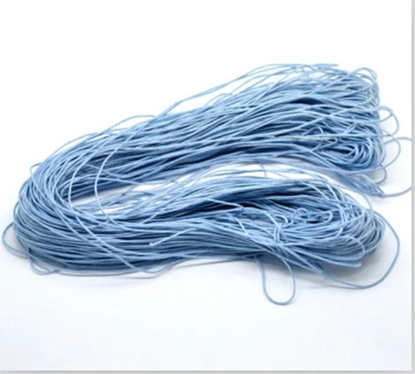 Beading Cords Threads, 18 Colors 80Meters Per Bag Waxed Cotton Thread 1mm Cord Rope(Color 7)
