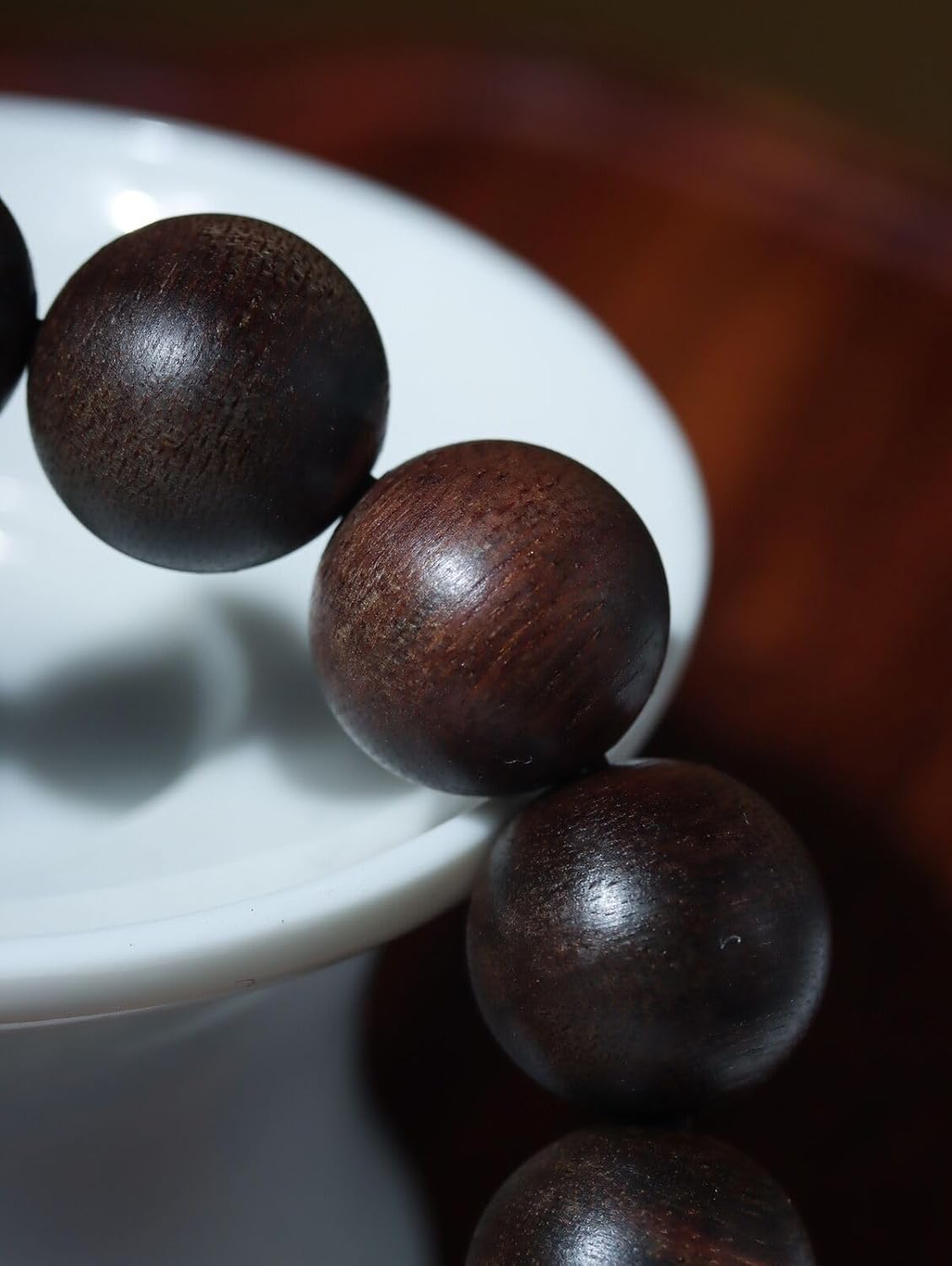 Agarwood 16mm x 14pcs Old Material Fusen Red Earth Agarwood Skewers Buddha Beads Rosary