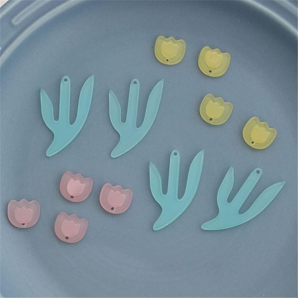 SIDUFHAOPKLL Jelly Acrylic Earrings DIY Handicraft Material Accessories(Black)