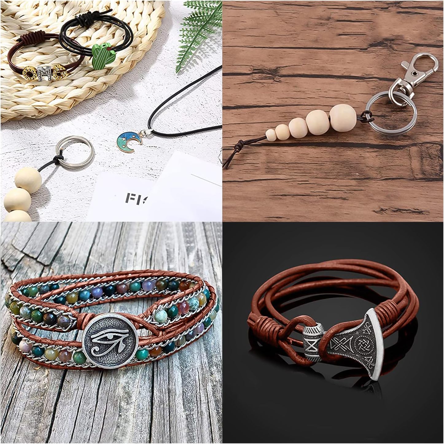 Cowhide Cord, Cowhide Leather, Genuine Leather, Round Cord, Accessories, Jewelry, DIY, Choker, Crafts, Hobby, 0.08 inch (2 mm) Diameter, 59.9 ft (15 m)