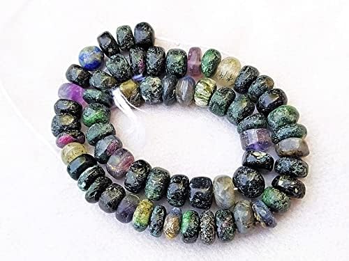 13 inch Strand of Natural gem Multi Gemstone, 7-9mm rondelle Faceted Beads for DIY Jewelry Making. | Beads_05483