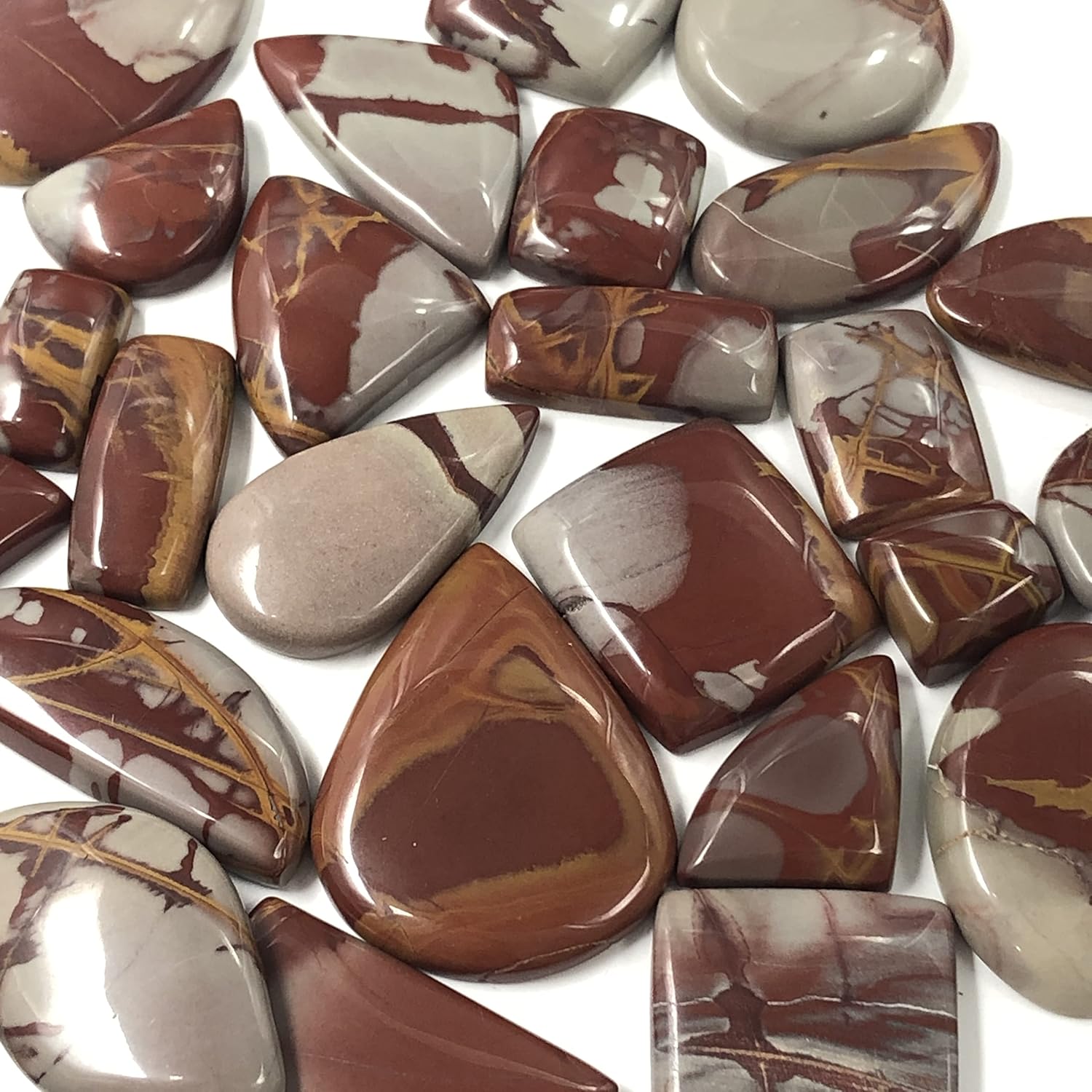 Natural NOREENA JASPER Gemstone Loose Cabochon Lot For Jewelry Making, Loose Gemstone For Ring, Earring & Pendant Necklace, Jewelry Making Cabochons, Healing Gemstones