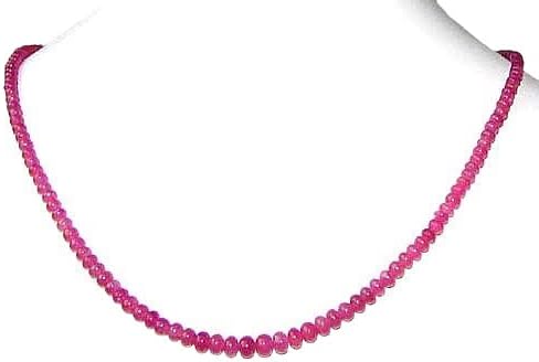 45cts AAA Gemmy Natural Pink Sapphire Bead Strand 103940A for Jewelry Making