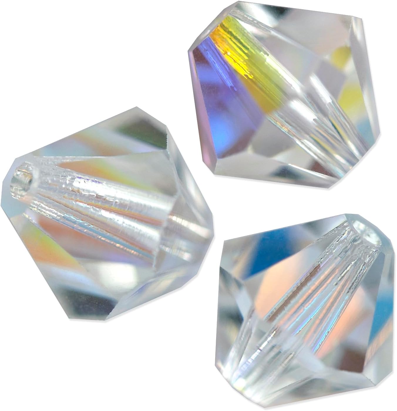 Authentic Preciosa 3mm Crystal AB Bicone Beads Sealed Factory Pack of 1,440pcs (45169302)