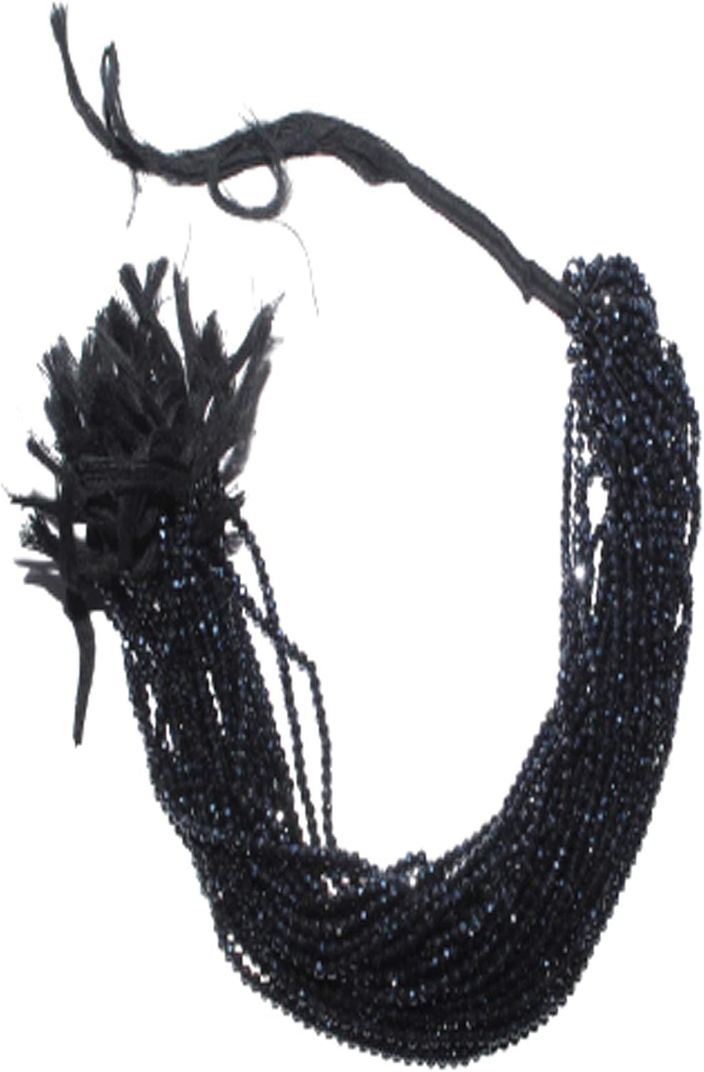 Black Spinel Coated Faceted Roundelle Beads,Black Mystic Beads,Black Spinel Beads for Necklace Making,Spinel Mystic Coated Beads,Black Spinel Faceted Beads,Micro Faceted Beads