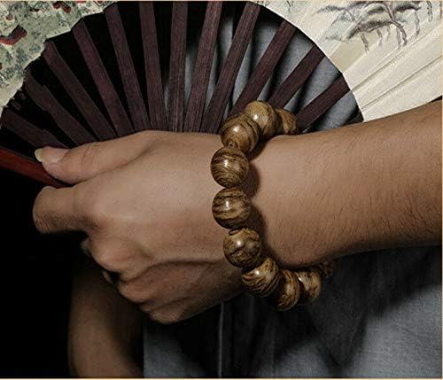 GLW Indonesia Tarakan15.7mm Mala Meditation Wild Agarwood Prayer beads #4784