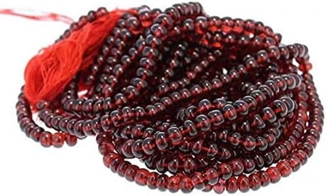 Garnet Beads Rondelles 4mm 14