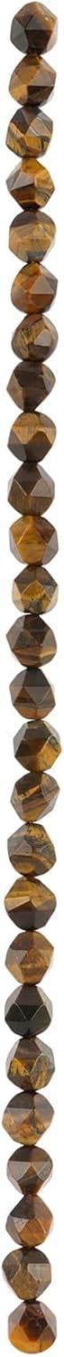 Bead Landing Yellow Tiger's Eye Triangle Faceted Beads, 10mm, 12 Pack