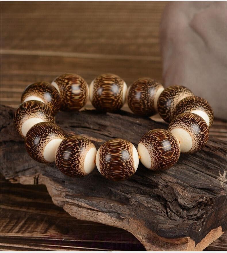 Agarwood 20mm*12 High Density Genuine Wild Bamboo Hand Embed Collecting Buddhist Beads