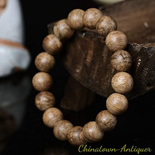 GLW Malinao 12 mm Natural Wild Agarwood Aloewood Mala Meditation Prayer beads #3064