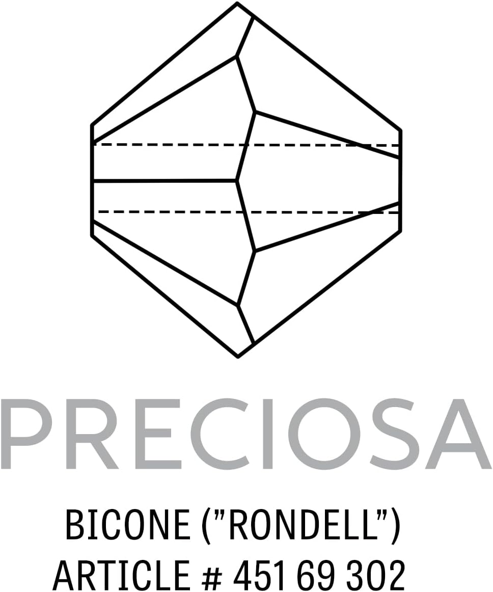 Authentic Preciosa 3mm Crystal AB Bicone Beads Sealed Factory Pack of 1,440pcs (45169302)