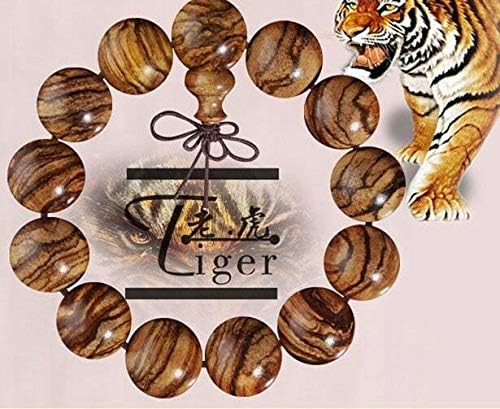 GLW Indonesia 18mm Natural Agarwood Aloewood Mala Meditation Prayer Beads #1190