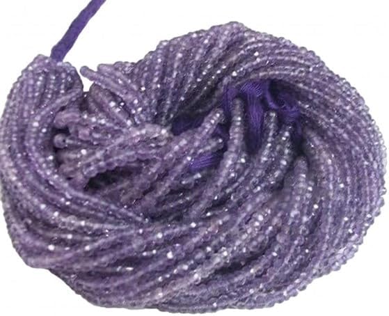 3.50 mm Natural Genuine Pink Amethyst Roundel Micro Faceted Beads lot of 10 Strands CHIK-STRD-94266