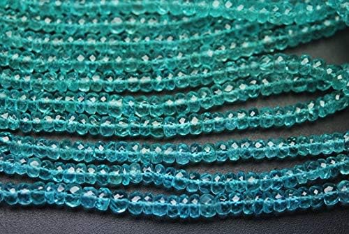 18 Inches Super, Sky Green Blue Apatite Size5-5.5mm Code-HIGH-64703