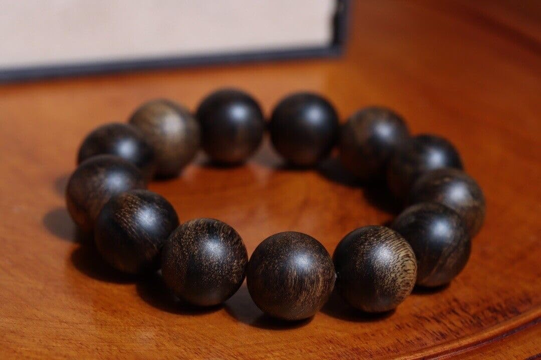 Agarwood Darakan old material Agarwood string 18mm Buddha bead rosary bead submerged grad