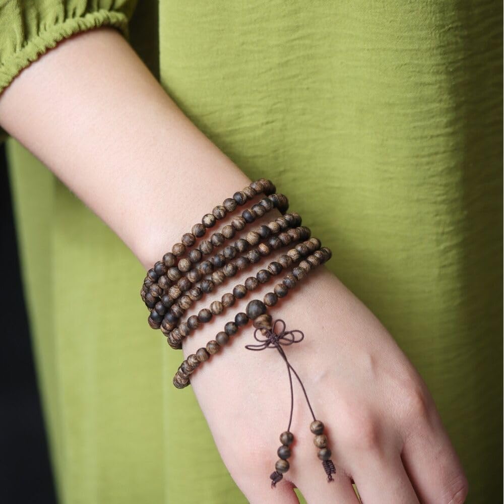 Agarwood Tiger Balm Darakan Agarwood 5㎜ 216 Small Rosary Beads Rosary Beads Multi Circles