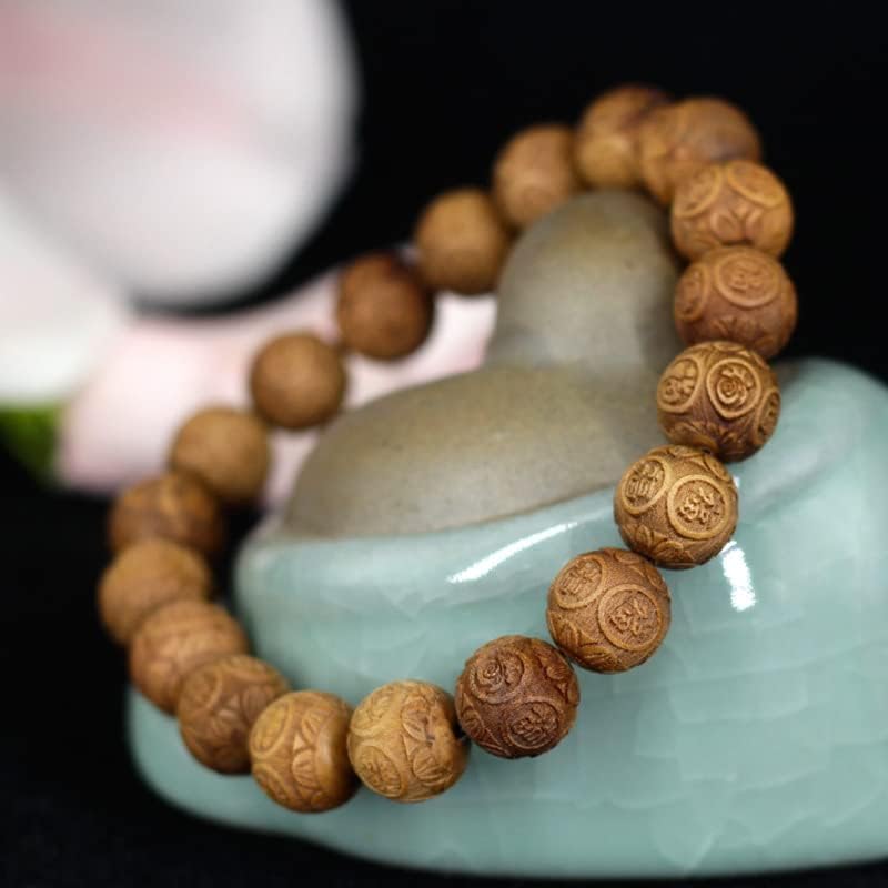 印度老山檀香雕刻珠1.0手串 念珠装饰多种款式檀香木(祥云款)