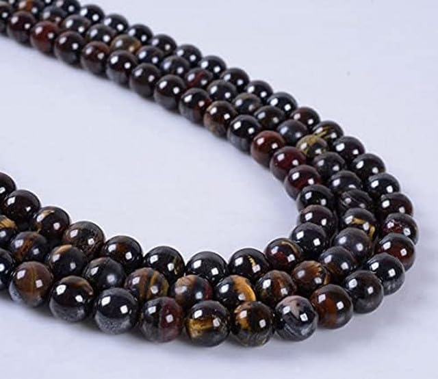 6mm Iron Tiger Eye Round Ball Loose Gemstone Beads 16