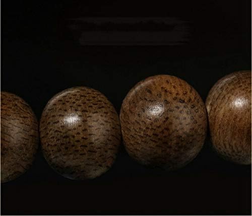 GLW 15.7mm Indonesia Tarakan Mala Meditation Wild Agarwood Prayer Beads #4785