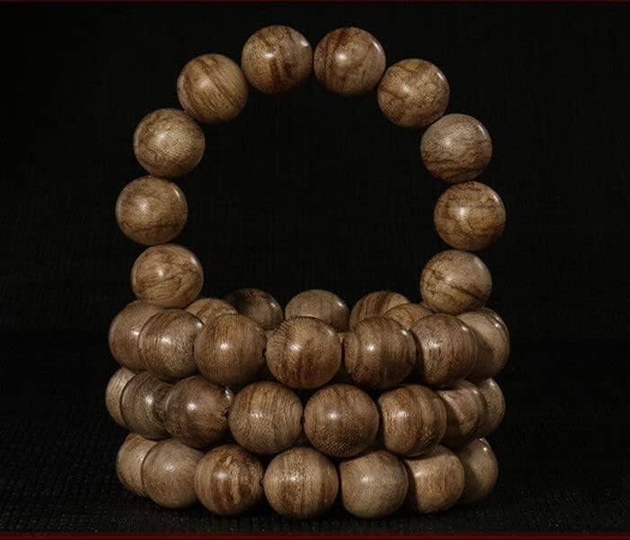 HaiNan 15.7mm Mala Meditation Wild Agarwood Aloewood Prayer Beads #4783